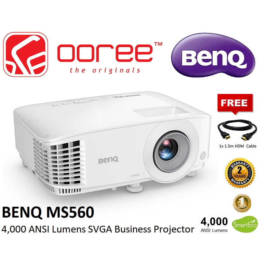 BENQ MS550 PROJECTOR 3600 LUMENS / MS560 4000 LUMENS SVGA 800x600