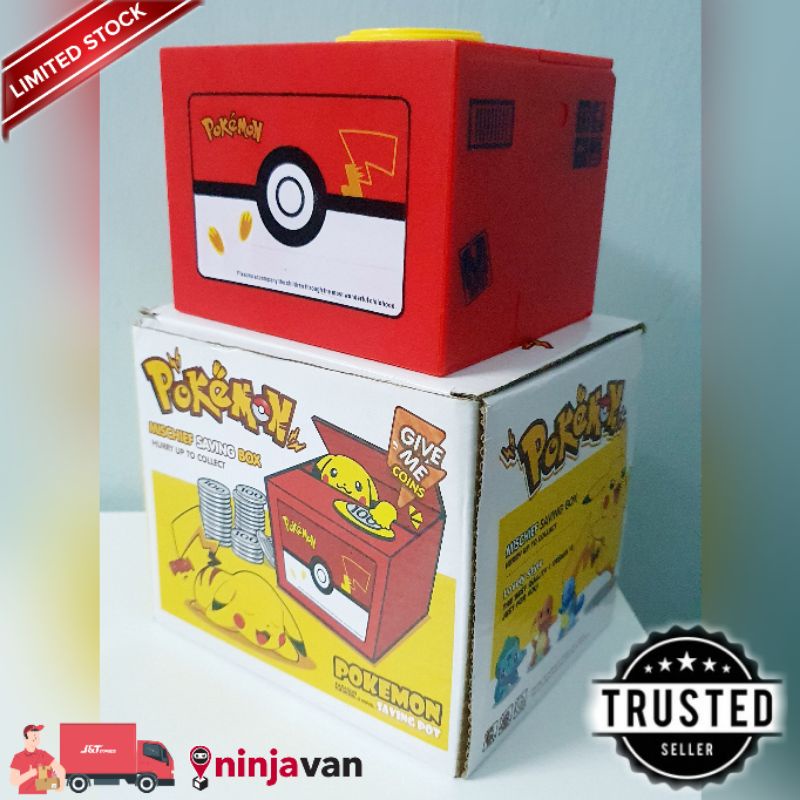 Pokemon Pikachu Coin Money Bank Collect Saving Box (Used) | Shopee Malaysia