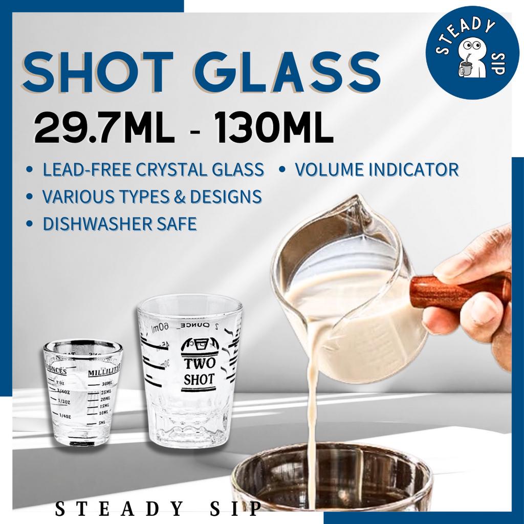 Steady Sip Crystal Glass 1oz 30ml 60ml 100ml Shot Glass Expresso ...