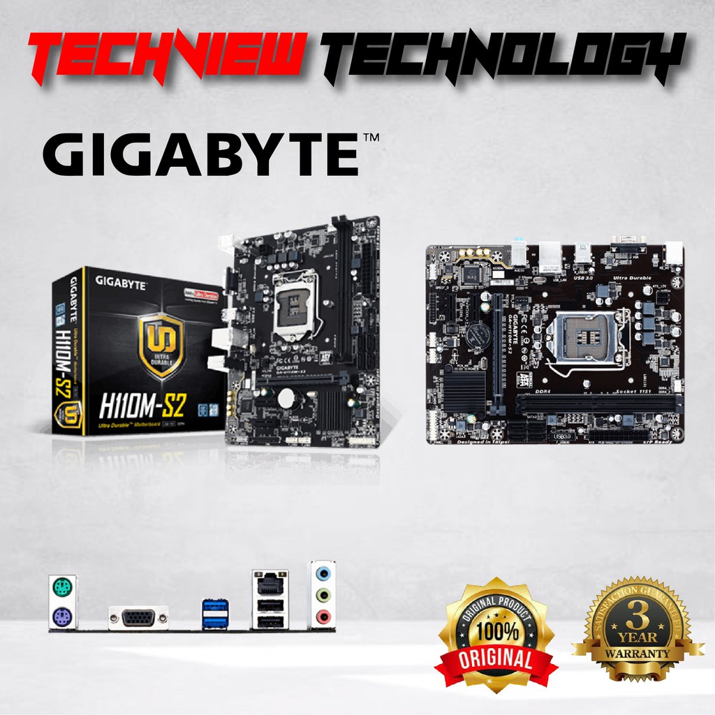 GIGABYTE H110MS2 MOTHERBOARD Shopee Malaysia