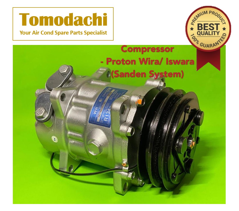 TOMODACHI Car Compressor Aircond Proton Wira Iswara SANDEN | Compressor ...