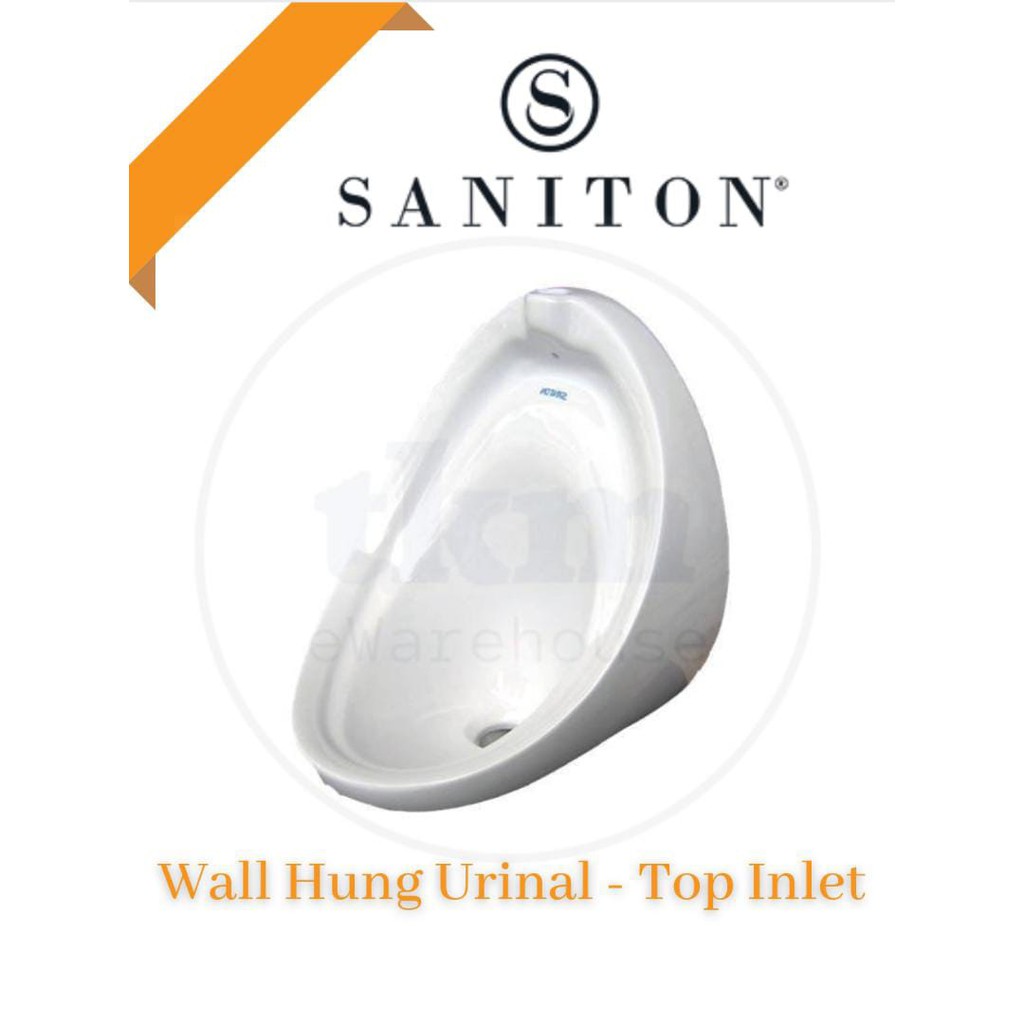 SANITON TOP INLET WALL HUNG URINAL BOWL / CERAMIC TOP INLET WALL HUNG URINAL BOWL (WHITE
