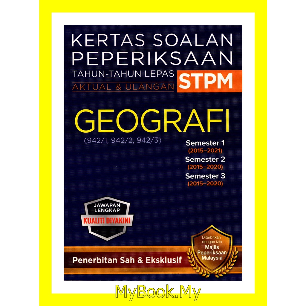 MyB Buku Latihan : Kertas Soalan Peperiksaan Tahun Lepas STPM ...