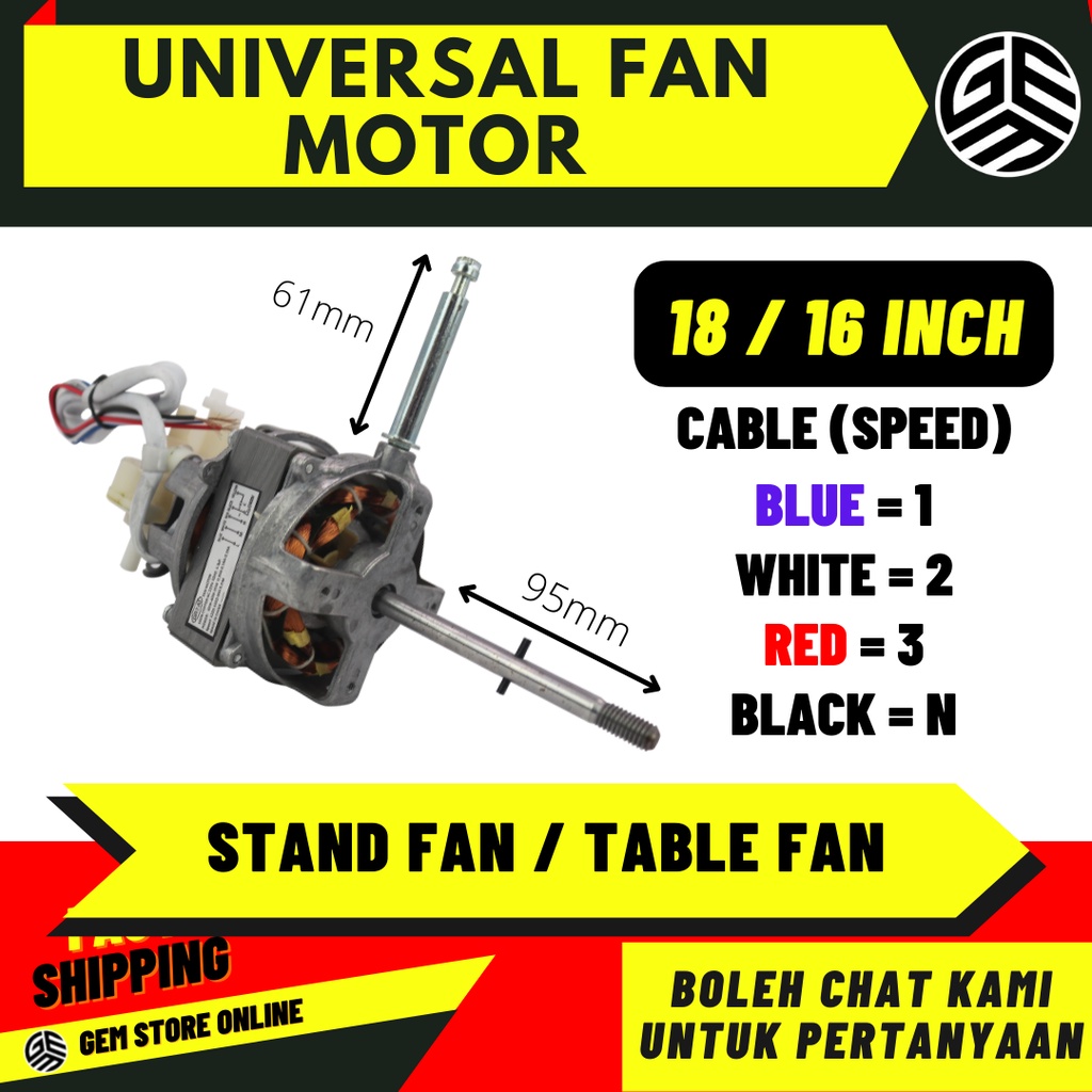 PENSONIC KHIND Universal Fan Motor / Table Fan / Stand Fan Motor