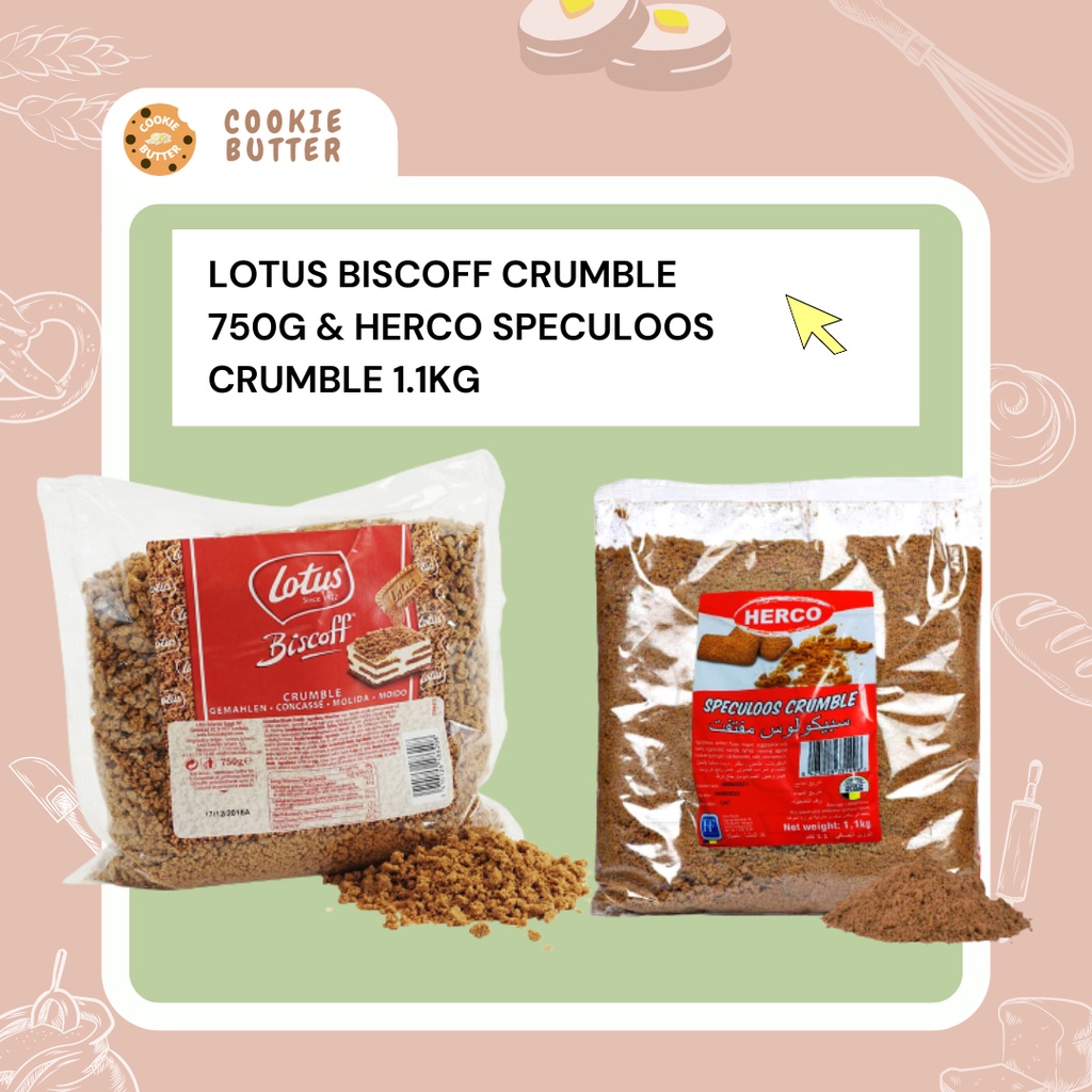 Lotus Biscoff Crumbles 750g / Herco Speculoos Crumble 1.1kg / Similar