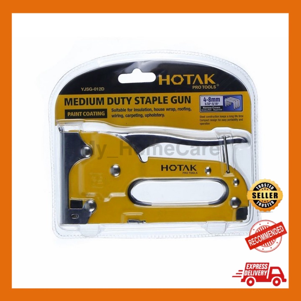 Hotak Pro Tools Staple Gun / Strong Stapler / Stapler Bullets Refill