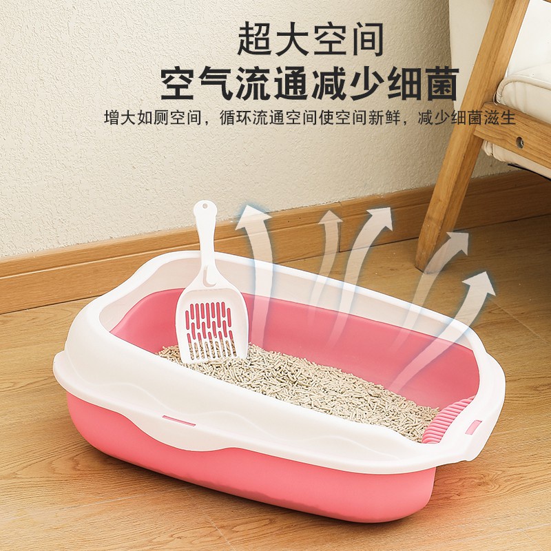 READY STOCK Newest Design LARGE Cat Litter Box Cat Litter Tray FREE SCOOP Tandas Kucing Bekas Kucing CLP 4 Shopee Malaysia