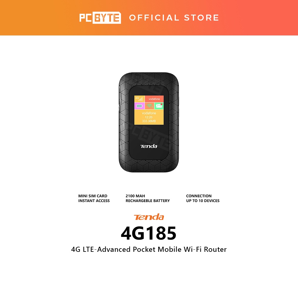 Tenda 4G185 4G LTE-Advanced Pocket Mobile Wi-Fi Router | Shopee Malaysia