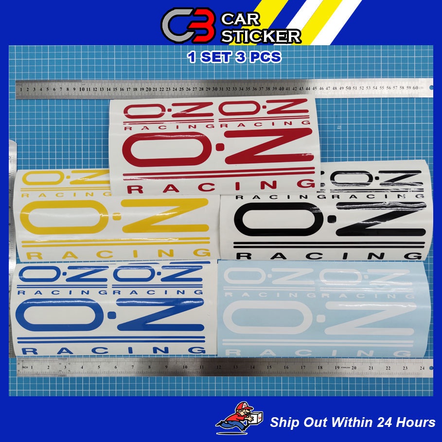 OZ RACING CAR STICKER / 1SET 3PCS / CS331 | Shopee Malaysia