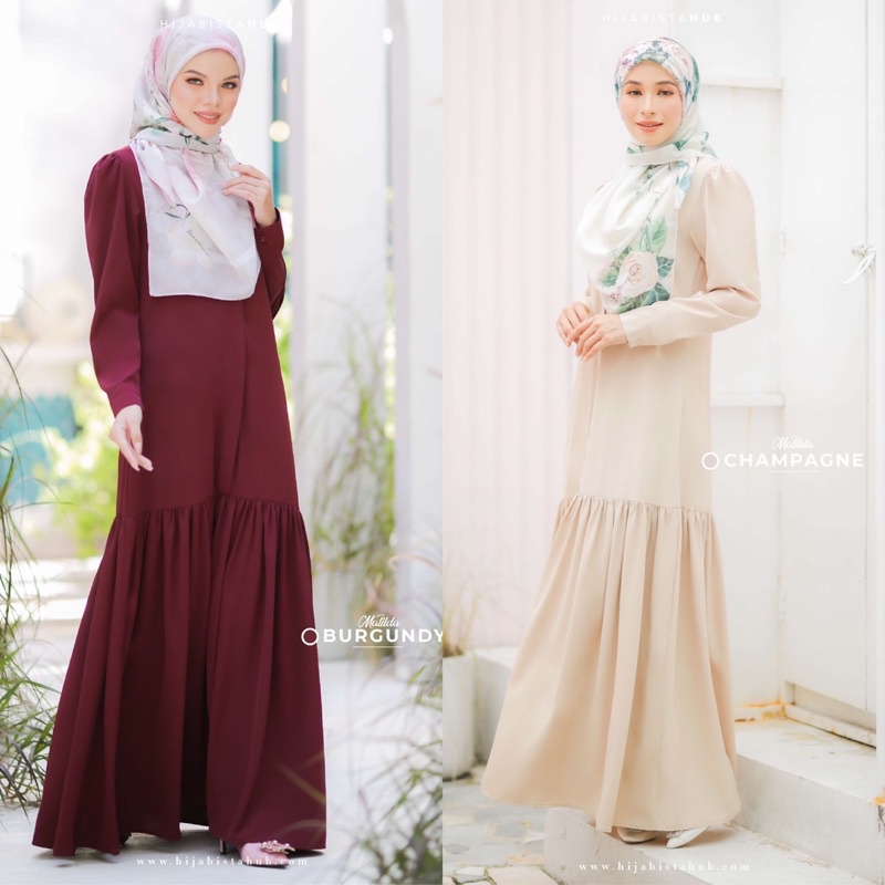 Hijabistahub Matilda Dress Airy Series Matilda Dress Hijabistahub Dress