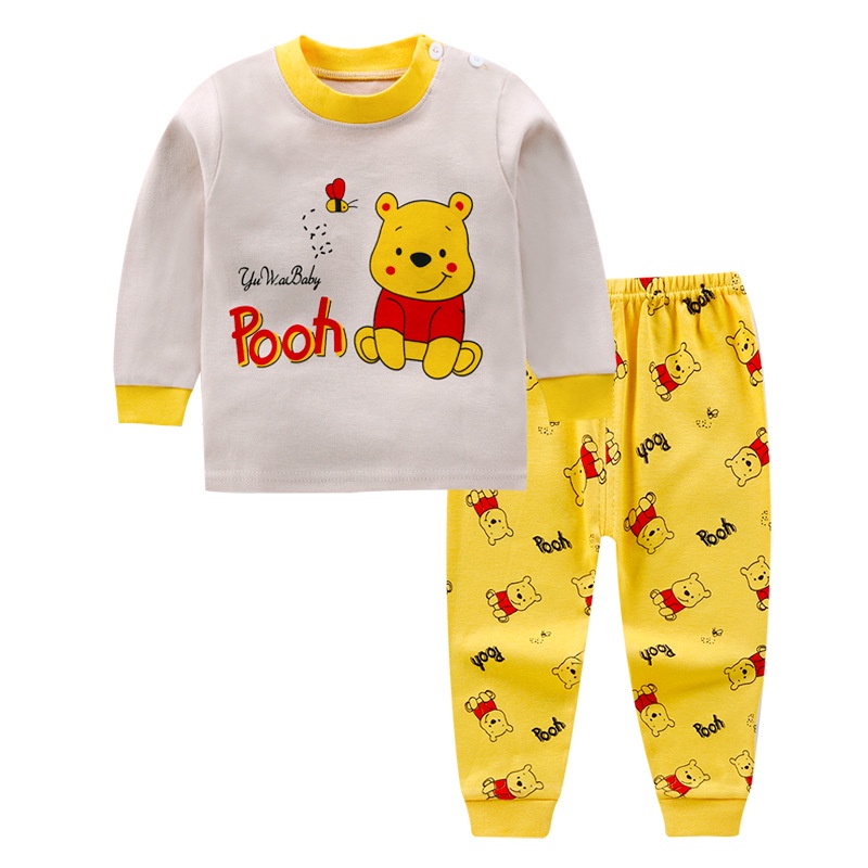 Cotton Kids Pyjamas set autumn and winter new baby pajamas autumn ...