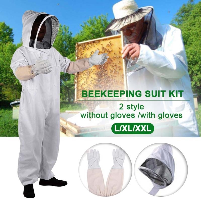 Bee Suit Beekeeping Clothes Double Zipper Space Suit Double Zippers Clothing Dual Zipper Outfit Protective Gear