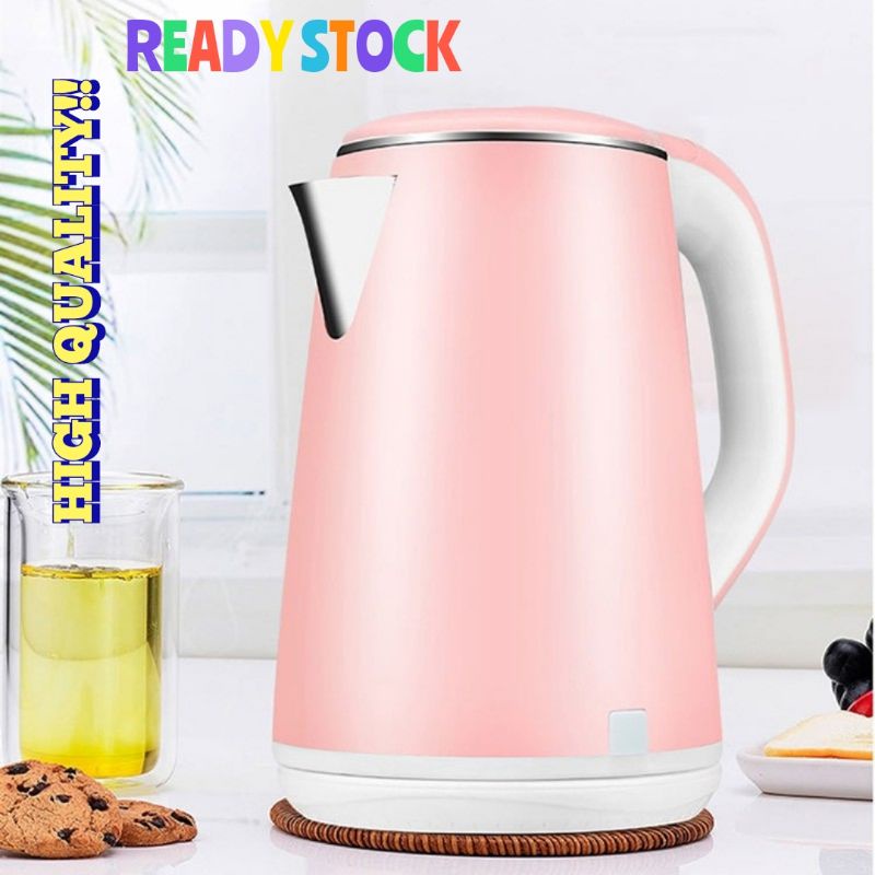 Blue Electric Kettle Temperature Control Water Boiler 2.3L 220V