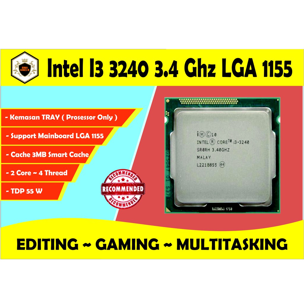 Core i3 socket on sale 1155