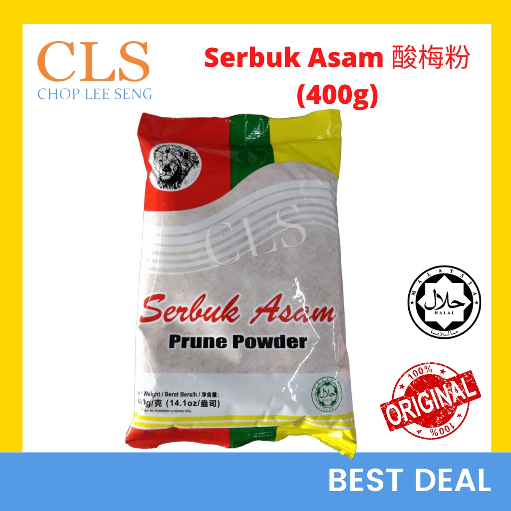 Cls Lion Prune Plum Sour Powder Serbuk Asam Boi Pencicah Singa Asam