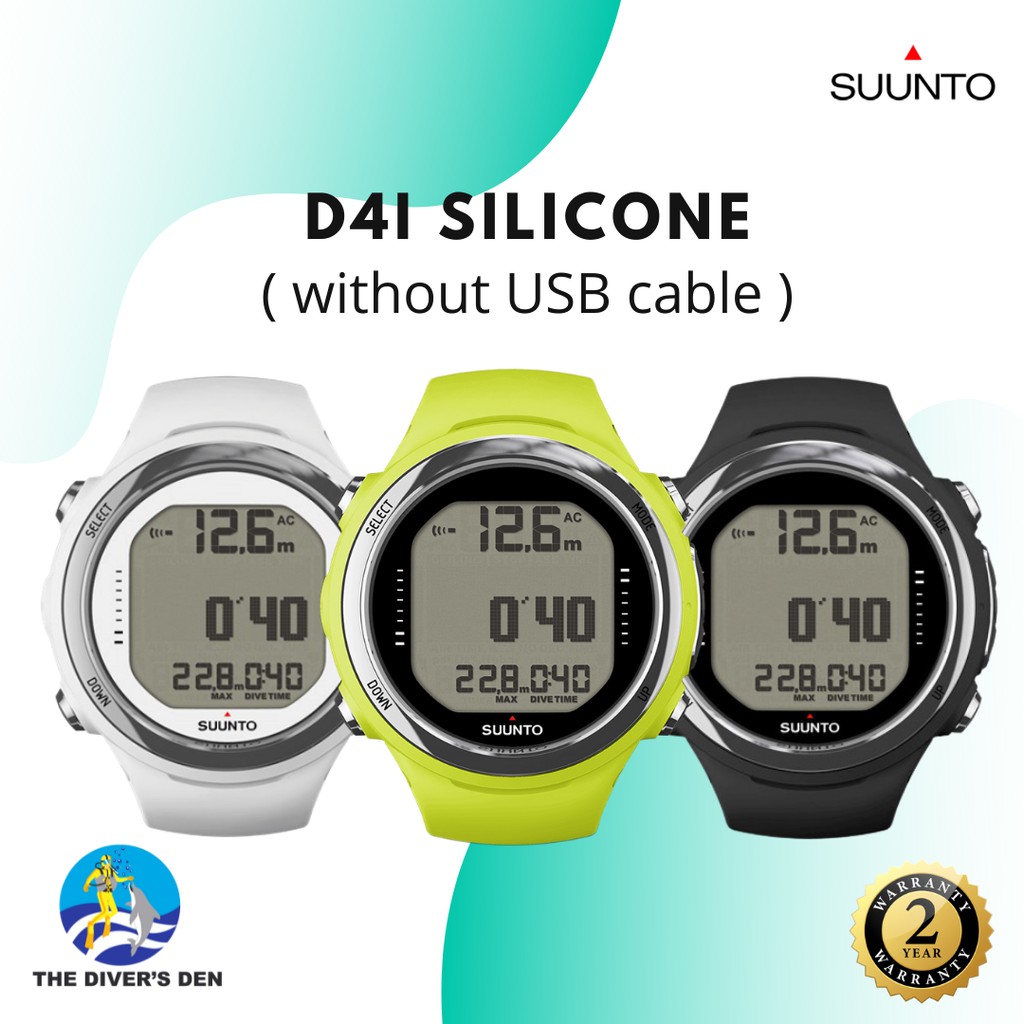 Suunto D4i Silicone Dive Computer 24 months warranty No USB