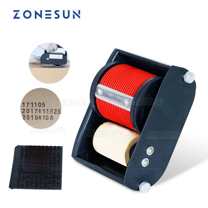 ZONESUN Handheld Date Stamp Production Date Printer Batch Number Coder ...