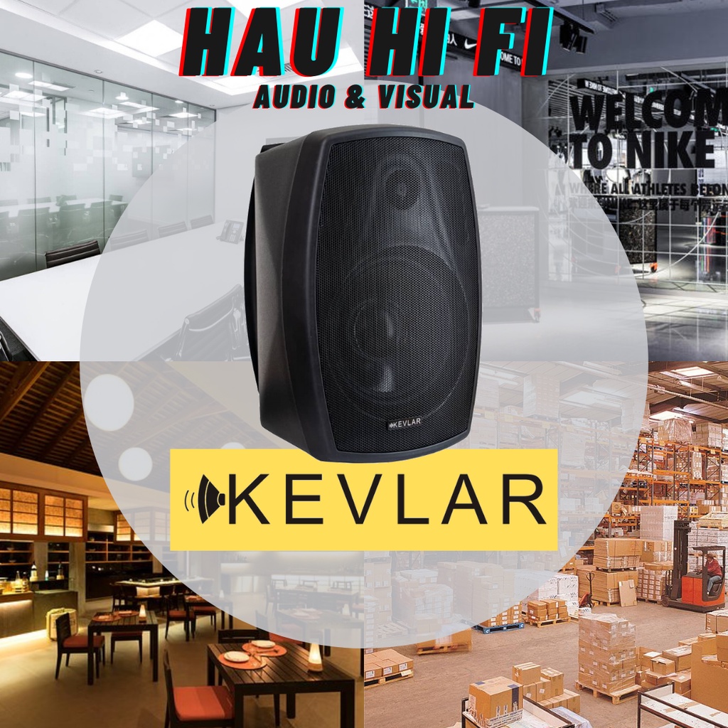 Kevlar BOX6Bv2 2way Wall Speaker Shopee Malaysia
