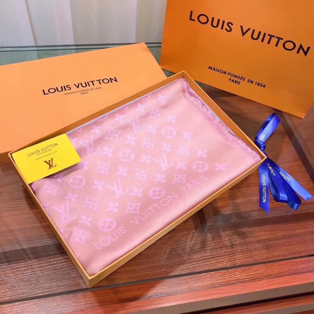 LV Selendang Cashmere Scarf Scarves With Gift Box Paper Bag