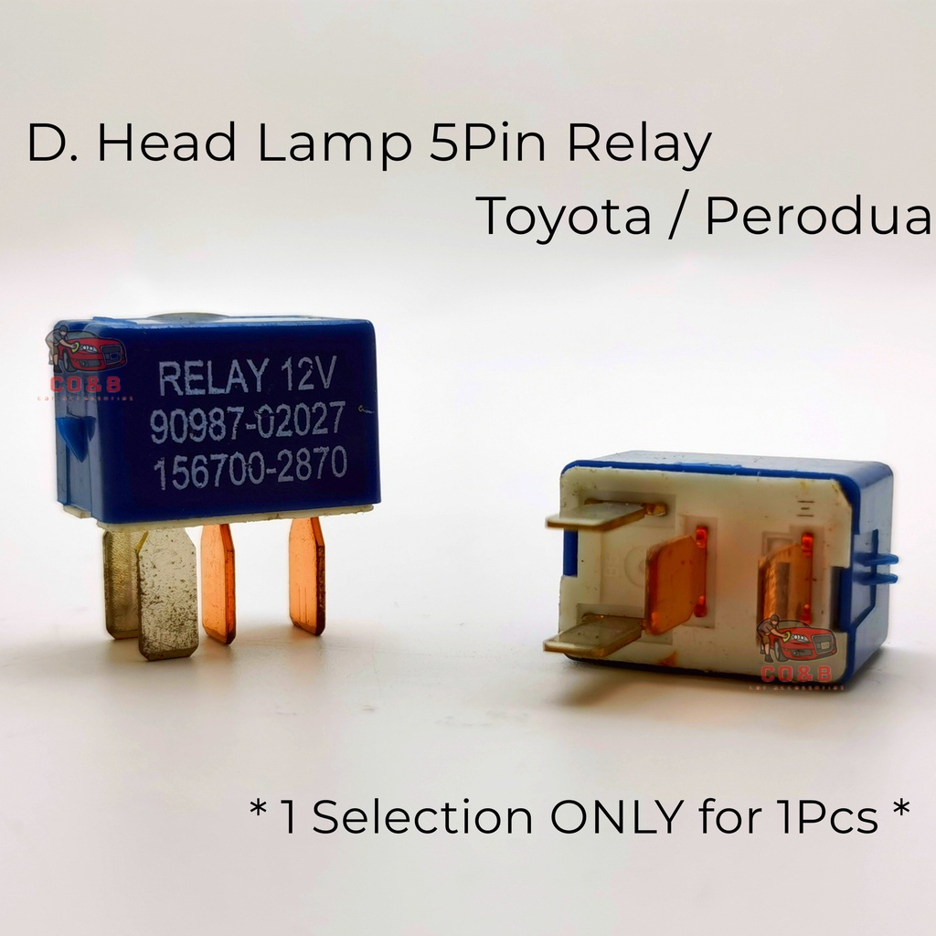Universal / Proton Head Lamp Relay / Toyota / Perodua Head Lamp Relay