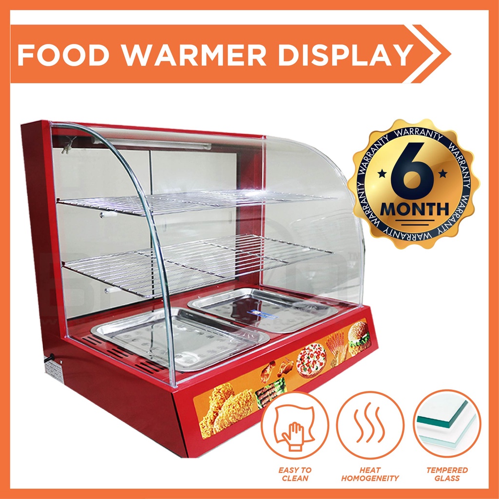 Food Warmer Display Pemanas Makanan Warmer Showcase Commercial Food ...