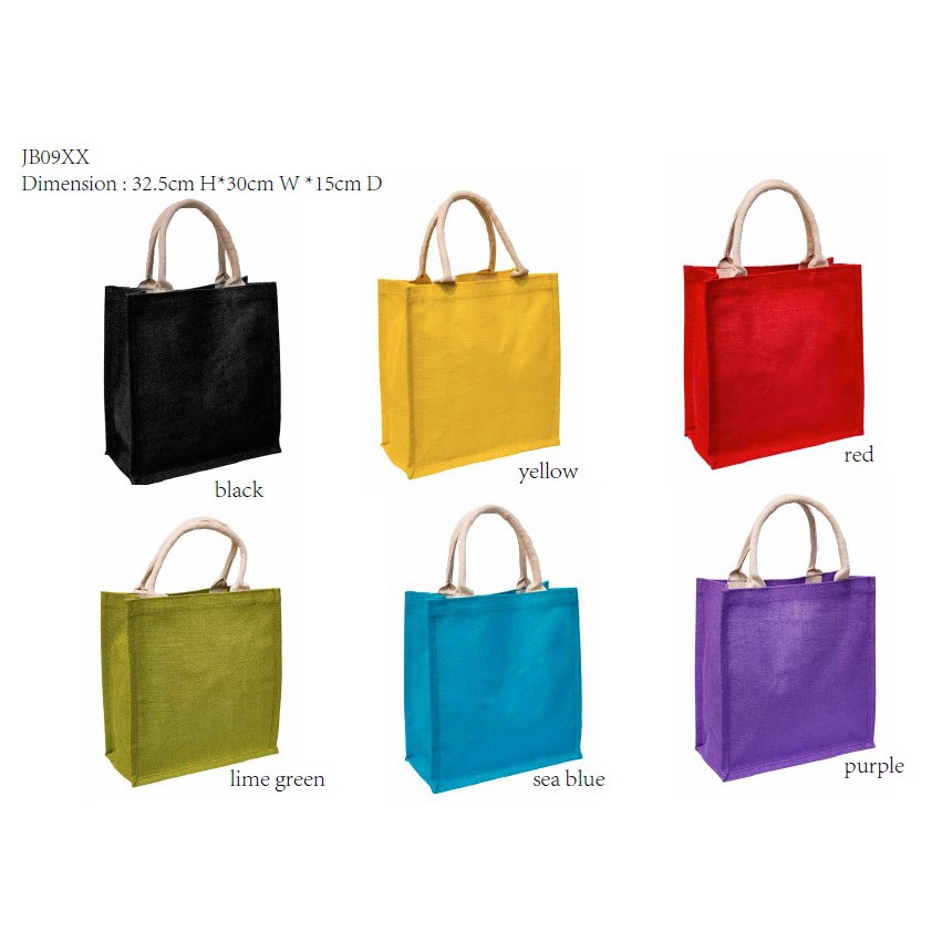 Jute Bag/Tote bag Print nama Shopee Malaysia
