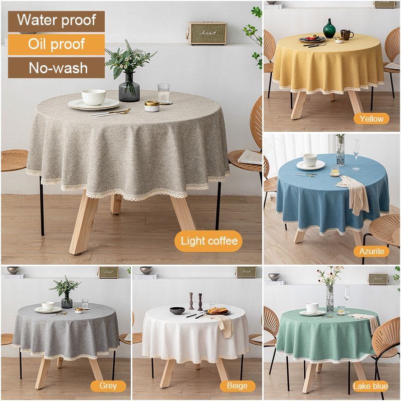 【Ready Stock】Thickened Pvc Round Small Table Cloth Table Cloth Lace ...