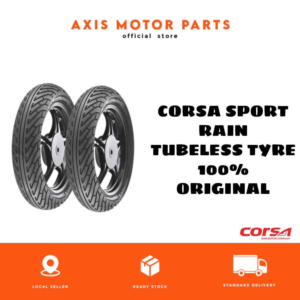 CORSA Sport Rain Tubeless Tyre 100 Original Shopee Malaysia