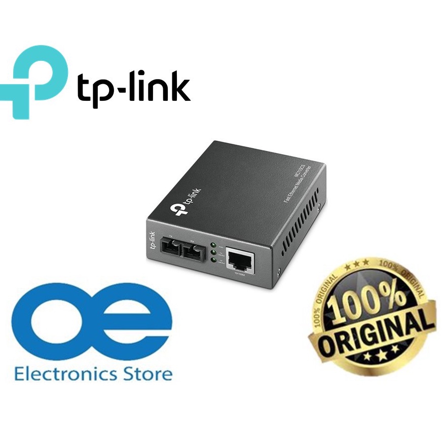 TP-Link MC110CS Media Converter, 10/100Mbps RJ45 to 100M Single-Mode SC ...