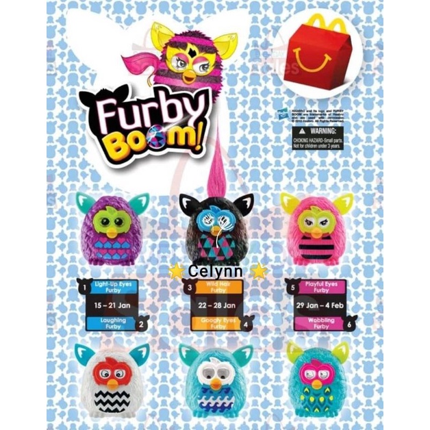 Mcdonalds Mcdonald's Mcd Happy Meal Vintage Toy Furby Boom Year 2015 ...