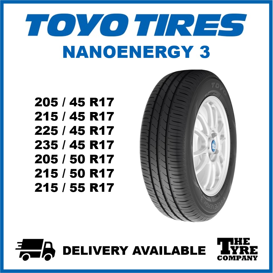 TOYO NANOENERGY 3 - 205/45R17, 215/45R17, 225/45R17, 235/45R17