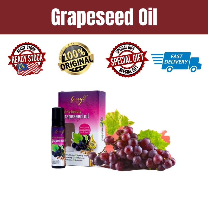 🔥 HOT ITEM 🔥 READY STOCK GRAPESEED OIL by LUVLY BEAUTY 🍇 Shopee Malaysia