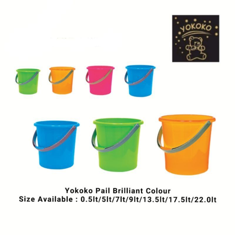 Yokoko Pail Brilliant Colour, Assorted Sizes & Colours | Shopee Malaysia
