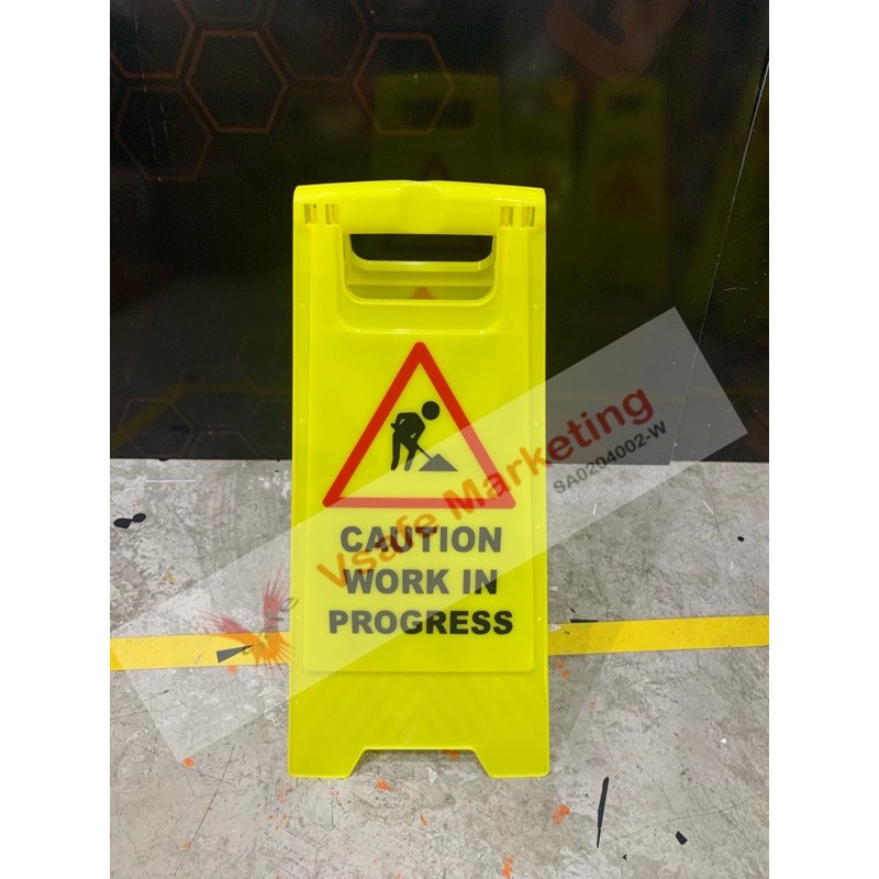 Signage VSAFEMKT Yellow Foldable Floor Sign Board Stand NO PARKING NO ...