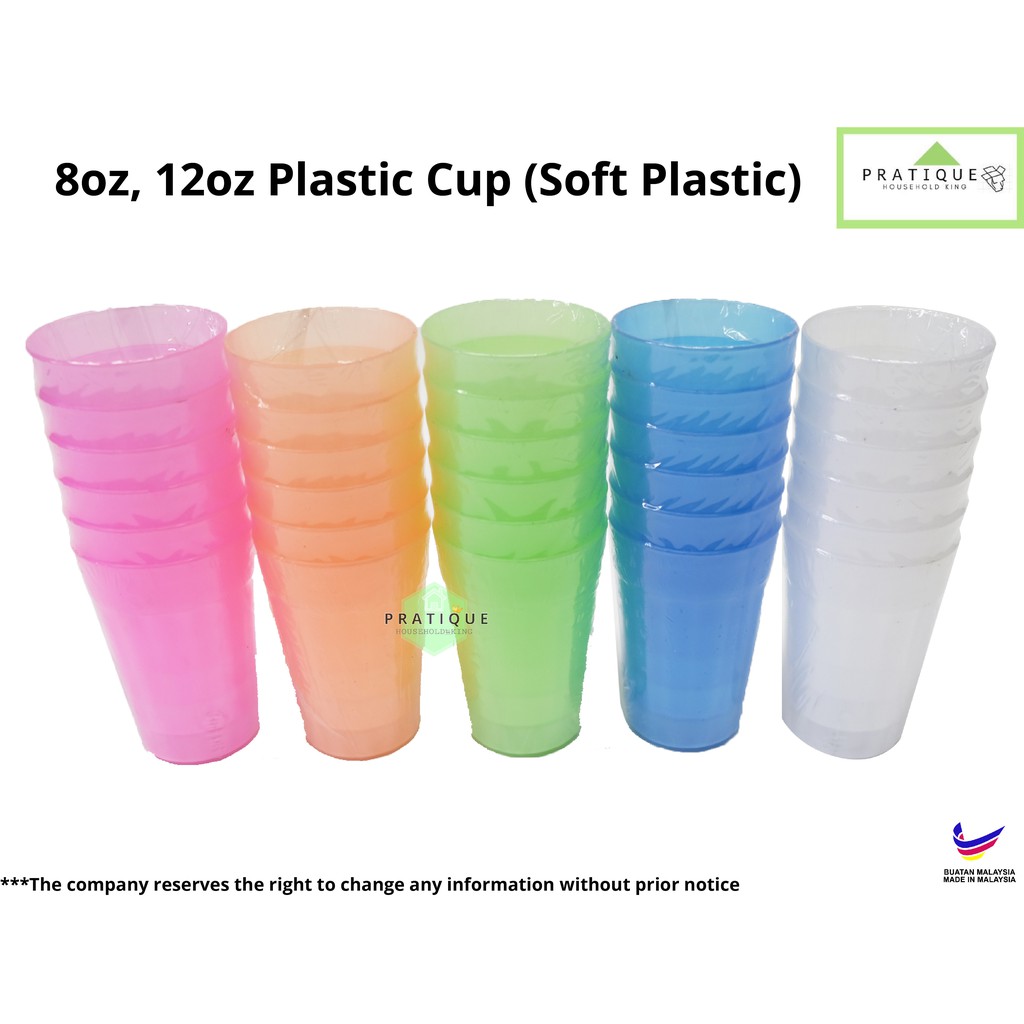 8oz And 12 Oz Reusable Plastic Cup Plastik Cawan Shopee Malaysia 5056