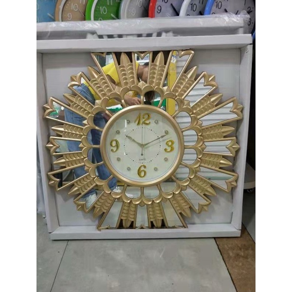 🔥🔥🔥80X80 Cm Minimalist Wall Clock Ikea Style Home Decor Jam Dinding🔥🔥🔥 Shopee Malaysia