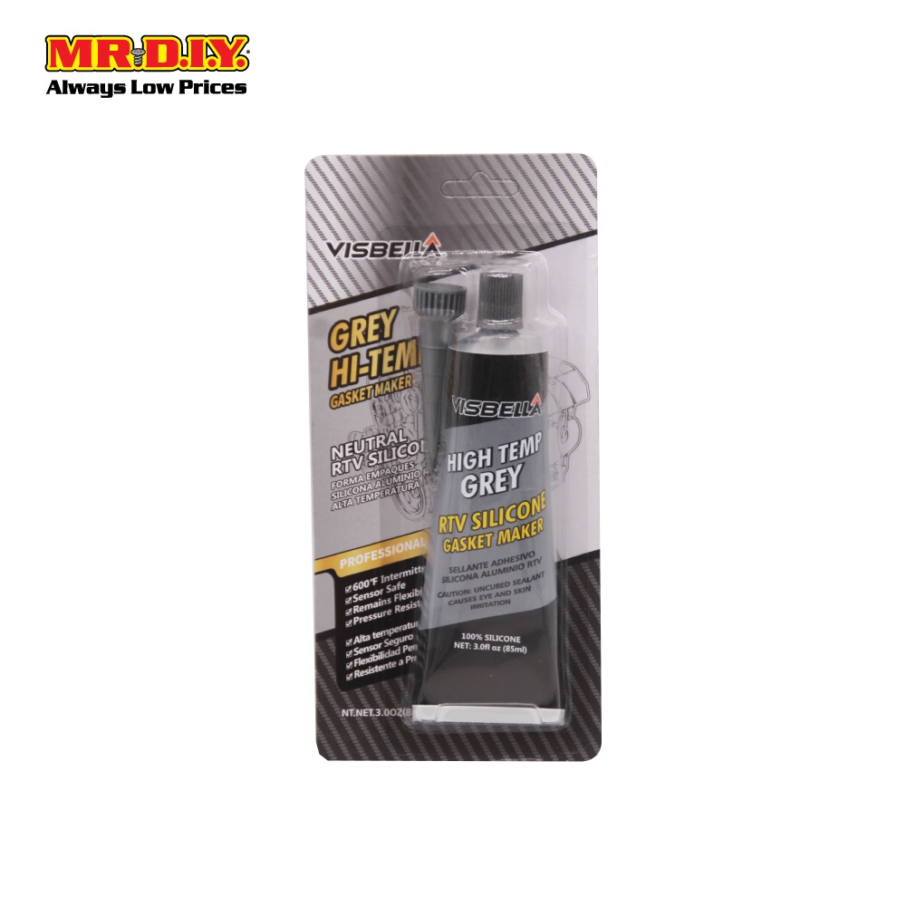 VISBELLA High Temp Grey RTV Silicone Gasket Maker (85g) Shopee Malaysia