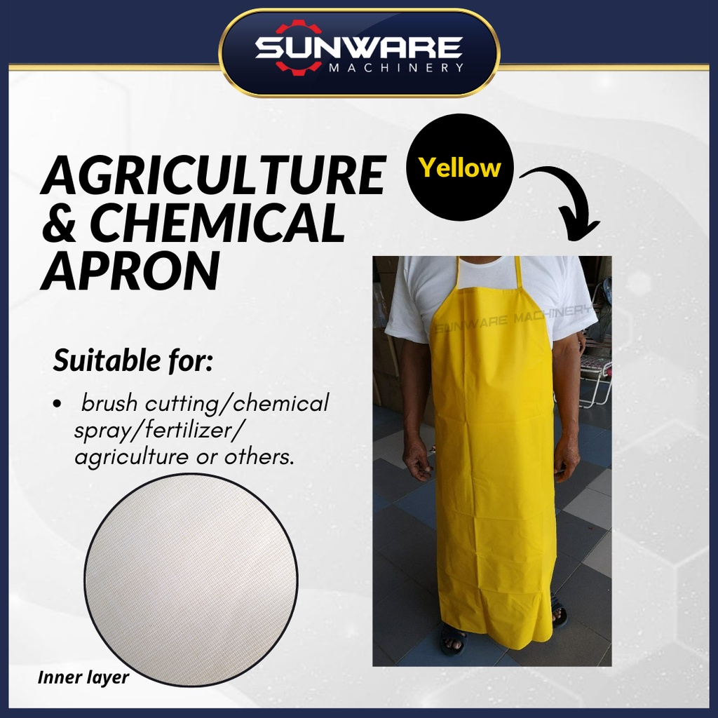 Apron Mesin Rumput Kuning Yellow Apron Brush Cutter - ORBIS (TEBAL PVC ...