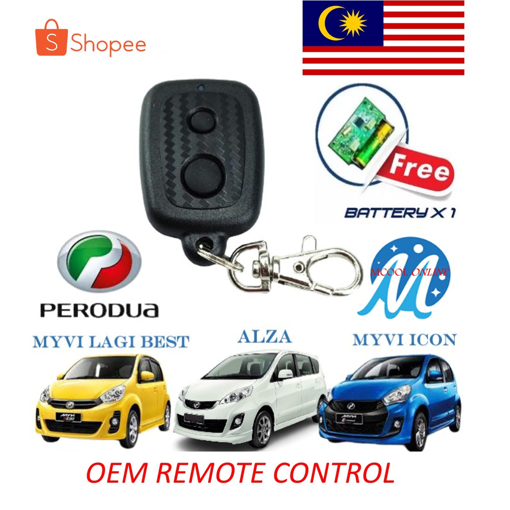 Perodua Remote Control Duplicator Myvi Lagibest,Alza,Viva elite, (1 pc