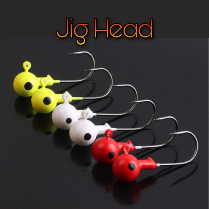Fish On! Jig head Soft Plastic Lure 3.5g 5g 7g 10g 14g Casting Jigging Popping Fishing Sinker