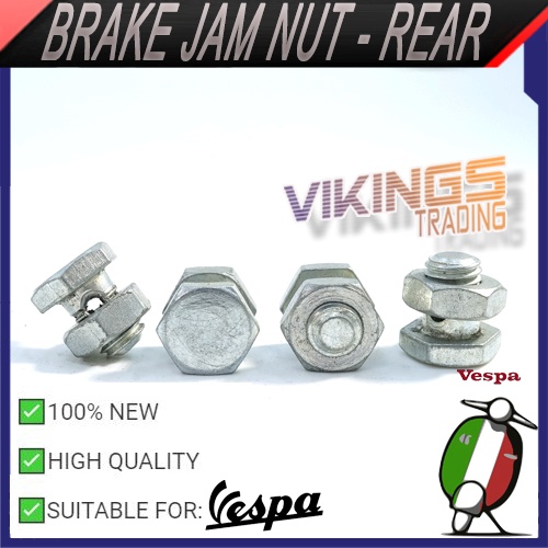 VESPA FRONT BRAKE CABLE JAM NUT JEM NUT LOCK NUT (IKAT DEKAT BRAKE ...