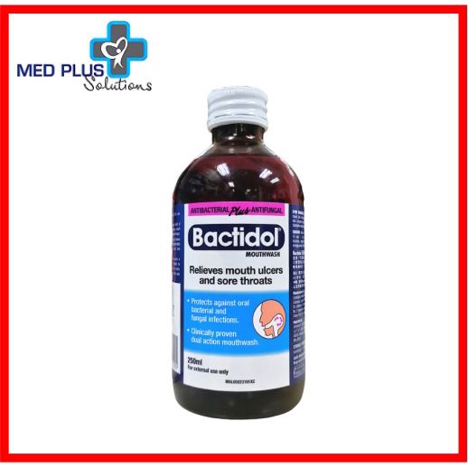 Bactidol Antibacterial Plus Antifungal Mouthwash 250ml (EXP: 8/2025 ...