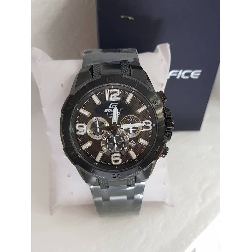 Casio Edifice EFR 538 Black Dial With Black Strap