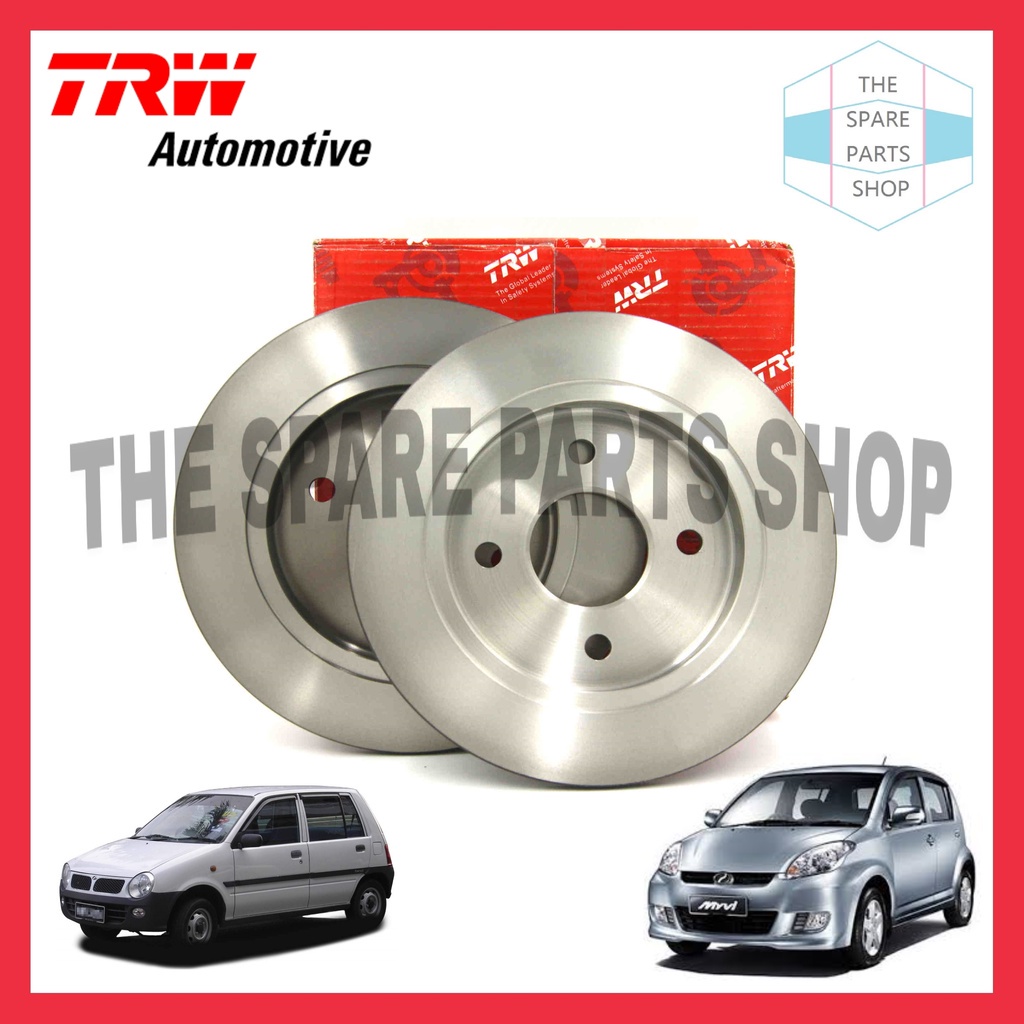 PERODUA MYVI 2005-2010 FRONT TRW DISC ROTOR SET (DF4696) | Shopee Malaysia