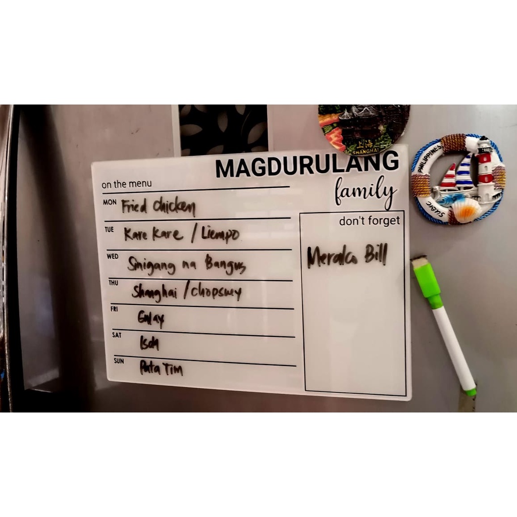 Menu Planner Refrigerator Magnet | Shopee Malaysia