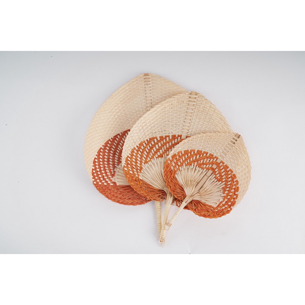 Earth-orange Leaf Fan, 3 Sizes 20, 30, 35 cm | Shopee Malaysia