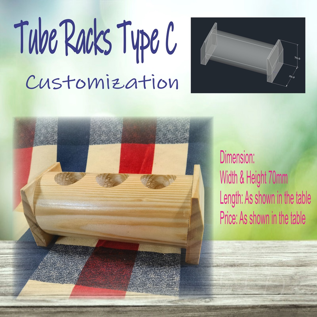 test tube rack Type C wood rack coffee bean tea rack display pine wood ...