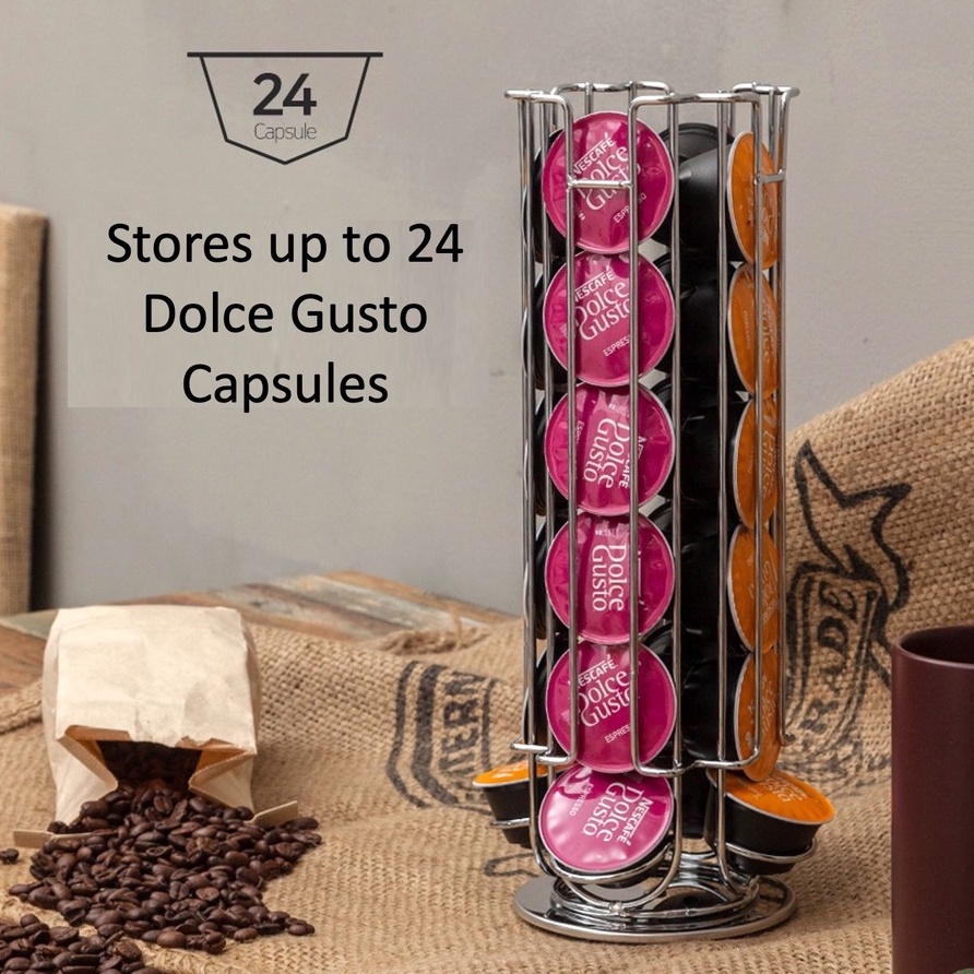 [DOLCE GUSTO] Coffee Capsule Holder Rotary Dispenser Storage Rack