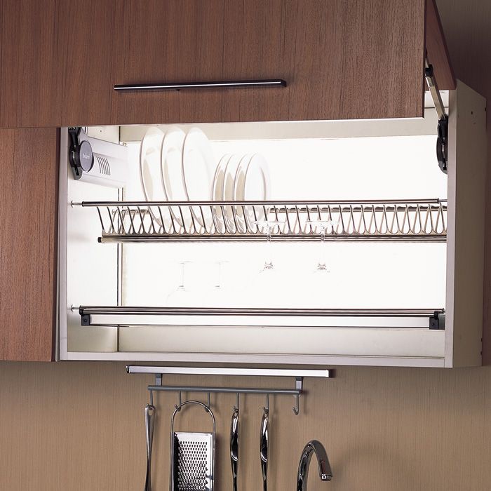 304 Stainless Steel Kitchen Dish plate cup rack drainer (1setTop and ...