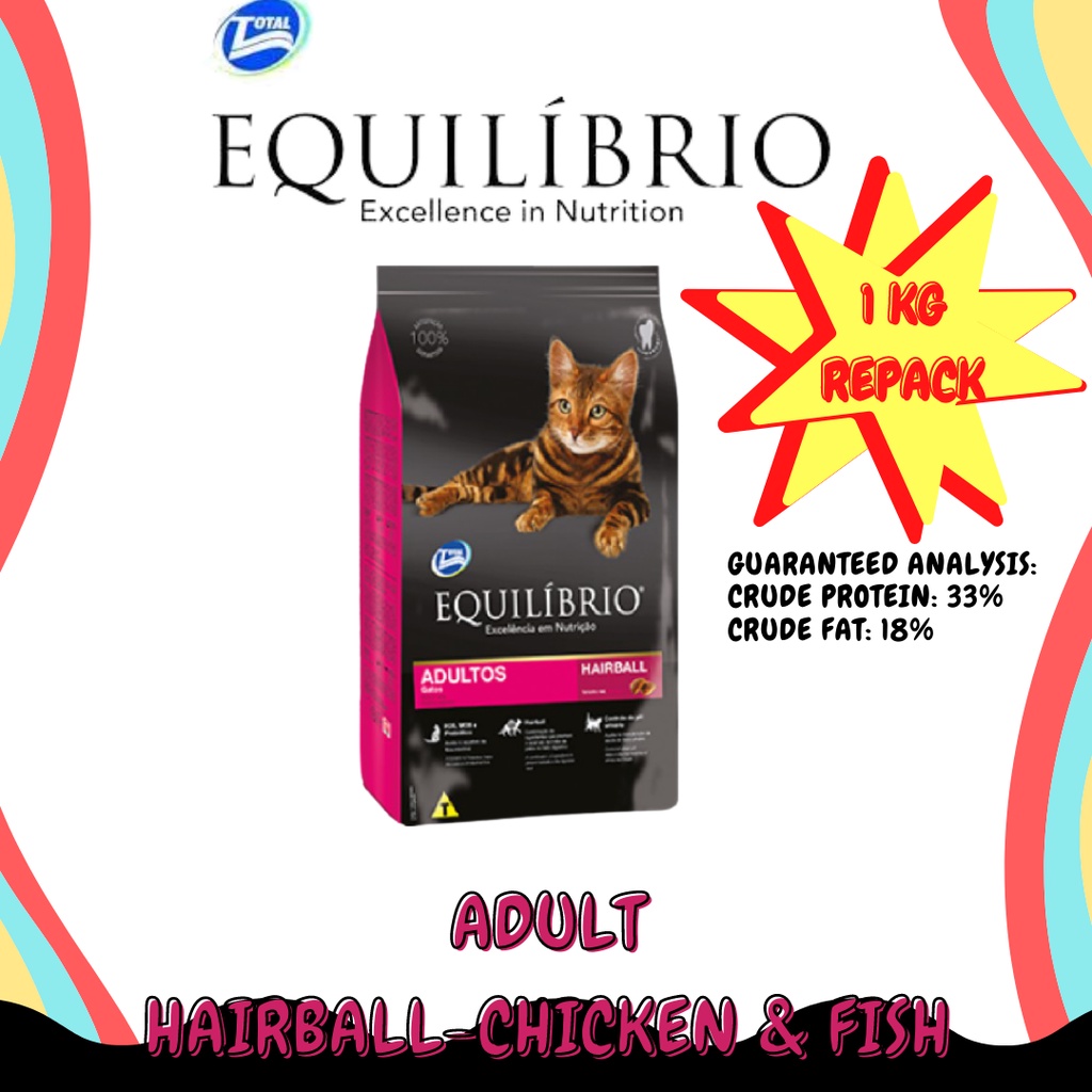 EQUILIBRIO CAT DRY FOOD ADULT / KITTEN REPACK 1KG Shopee Malaysia